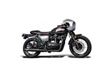 KAWASAKI W650 W800 19-24 SCARICO 2-2 550MM SILENZIATORI SLASH CUT INOX CERAMICA