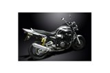 KIT SILENZIATORI DI SCARICO IN ACCIAIO INOX TRI-OVALE YAMAHA XJR1200 1995-1998 420MM