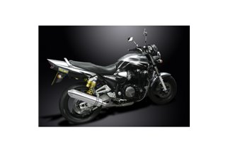 KIT SILENZIATORI DI SCARICO IN ACCIAIO INOX TRI-OVALE YAMAHA XJR1300 SP 1998-2007 420MM