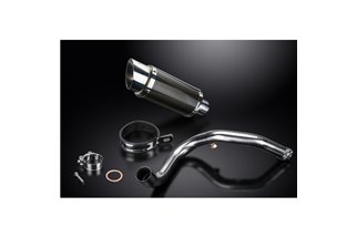 BMW G310R G310GS 2017-20 SISTEMA DI SCARICO DECAT SILENZIATORE TONDO IN CARBONIO DA 200 MM