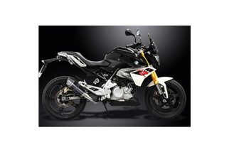 BMW G310R G310GS 2017-20 SISTEMA DI SCARICO DECAT SILENZIATORE TONDO IN CARBONIO DA 200 MM