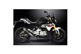 BMW G310R G310GS 2017-20 DECAT EXHAUST SYSTEM 200MM CARBON ROUND SILENCER