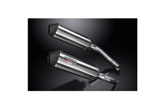 YZFR1 YZF-R1 2009-2014 / 2* XOVAL 343MM (13.5 INCH) L/H + R/H SILENCERS BRUSH 304 STAINLESS STEEL