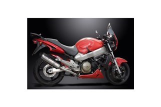 KIT SILENZIATORI DI SCARICO IN ACCIAIO INOX X-OVAL 343MM PER HONDA CB1100SF X11 1999-2002