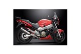 KIT SILENZIATORI DI SCARICO IN ACCIAIO INOX X-OVAL 343MM PER HONDA CB1100SF X11 1999-2002