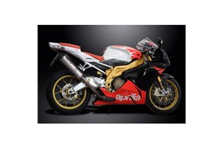 TUONO 1000R 2006-2010 / RSV1000R 2004-2010 / 2* XOVAL R/H + L/H 343MM (13.5 POLLICI) SILENZIATORI SPAZZOLA 30