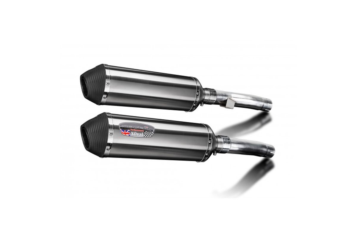 ZR1100A ZEPHYR 1100 1992-1995 / 2* XOVAL 343MM (13.5 INCH) L/H + R/H SILENCERS BRUSH 304 STAINLESS S