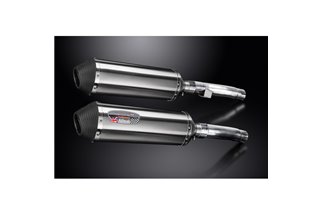 ZR1100A ZEPHYR 1100 1992-1995 / 2* XOVAL 343MM (13.5 INCH) L/H + R/H SILENCERS BRUSH 304 STAINLESS S