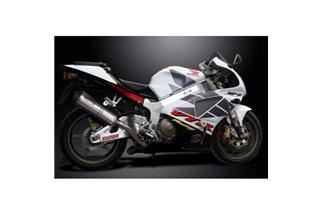 VTR1000 SP-2 2002-2008 / 2* XOVAL 343MM (13,5 POLLICI) L/H + R/H SILENZIATORI SPAZZOLA ACCIAIO INOX 304