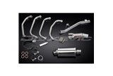 SUZUKI GSX750 98-02 FULL EXHAUST SYSTEM 225MM STAINLESS OVAL SILENCER