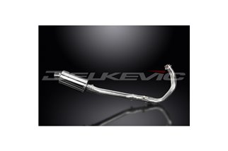 XSR700 2015-2021 / SS70 SILENZIATORE OVALE 225MM (9 POLLICI) SISTEMA COMPLETO 2-1 ACCIAIO INOX 304