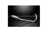 XSR700 2015-2021 / SS70 SILENZIATORE OVALE 225MM (9 POLLICI) SISTEMA COMPLETO 2-1 ACCIAIO INOX 304