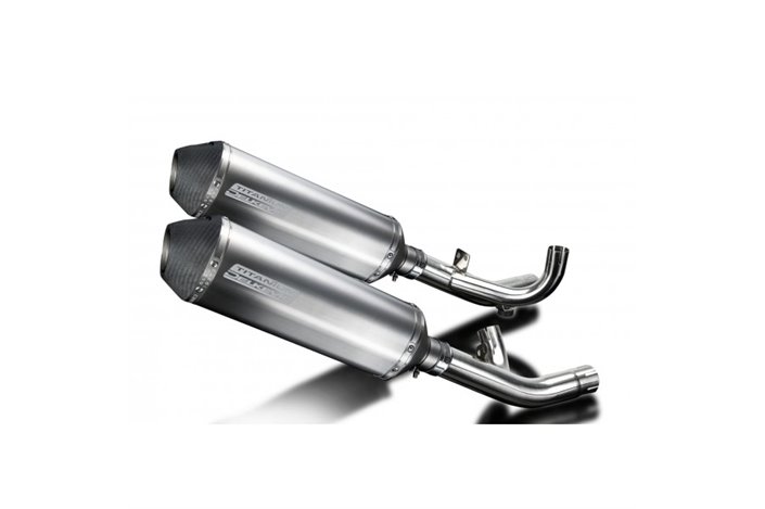 YAMAHA V-MAX 1700 2009-2016 343MM X-OVAL TITANIUM EXHAUST SILENCER CAN KIT