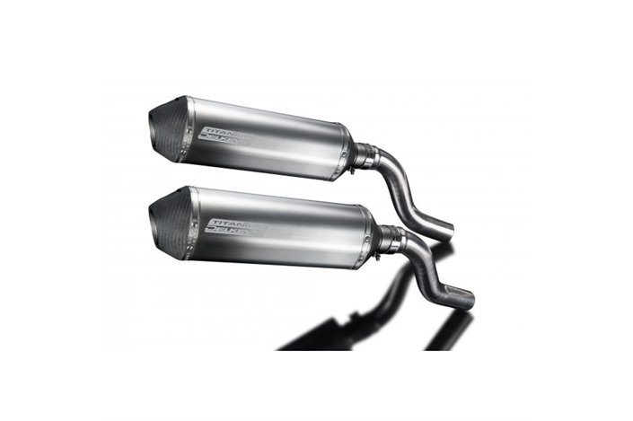 KAWASAKI Z1000SX 2010-19 TOURER 343MM XOVAL TITANIUM BSAU SILENCER EXHAUST KIT