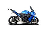 SUZUKI GSX-S1000F 2015-2020 200MM SCARICO COMPLETO SILENZIATORE TONDO IN CARBONIO