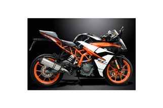 KTM RC390 390 DUKE 17-20 DECAT 343MM XOVAL KIT SCARICO SILENZIATORE TITANIO BSAU