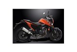 KTM 690 DUKE 2017-2018 DECAT 343MM XOVAL KIT SCARICO SILENZIATORE TITANIO BSAU