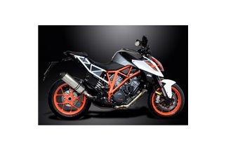 KTM SUPERDUKE 1290 2014-2018 343MM XOVAL KIT SCARICO SILENZIATORE TITANIO BSAU