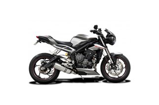 TRIUMPH STREET TRIPLE 765RS 2017-22 SILENZIATORE XOVAL 343MM TITANIO