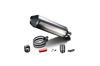 SUZUKI 800DE V-STROM 2023-2025 343MM X-OVAL TITANIUM EXHAUST SILENCER CAN KIT