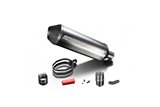 SUZUKI 800DE V-STROM 2023-2025 343MM X-OVAL TITANIUM EXHAUST SILENCER CAN KIT