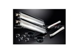 HONDA CBR1100XX BLACKBIRD 96-09 450MM OVAL STAINLESS BSAU SILENCER EXHAUST KIT