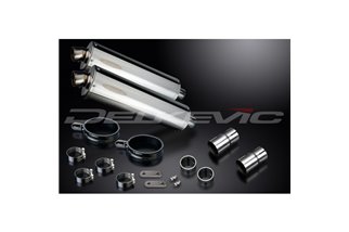 TRIUMPH LEGEND 900 1998-2001 KIT SCARICO SILENZIATORE BSAU OVALE IN ACCIAIO INOX 450MM