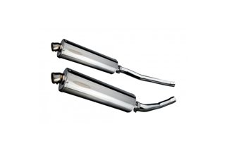 KAWASAKI ZZR1400 NINJA 2006-2007 450MM OVAL STAINLESS BSAU SILENCER EXHAUST KIT