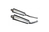 KAWASAKI ZZR1400 NINJA 2006-2007 KIT SCARICO SILENZIATORE BSAU OVALE IN ACCIAIO INOX 450MM