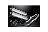 KAWASAKI ZZR1400 NINJA 2006-2007 KIT SCARICO SILENZIATORE BSAU OVALE IN ACCIAIO INOX 450MM