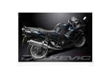 KAWASAKI ZZR1400 NINJA 2006-2007 KIT SCARICO SILENZIATORE BSAU OVALE IN ACCIAIO INOX 450MM