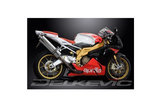 APRILIA RSV1000 R FACTORY 04-10 450MM OVALE INOX BSAU KIT SCARICO SILENZIATORE