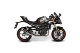 CFMOTO 450SS 2023-2025 / MINI 200MM (8 INCH) CARBON FIBRE ROUND SILENCER 2 INTO 1 COMPLETE SYSTEM