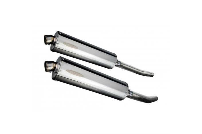 SUZUKI GSX1300R HAYABUSA 2008-2020 450MM OVAL STAINLESS SILENCER EXHAUST KIT