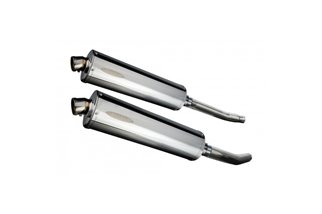 SUZUKI GSX1300R HAYABUSA 2008-2020 450MM OVAL STAINLESS SILENCER EXHAUST KIT