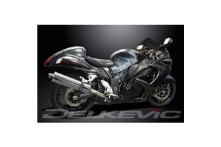 SUZUKI GSX1300R HAYABUSA 2008-2020 KIT SCARICO SILENZIATORE INOX OVALE DA 450 MM