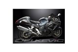 SUZUKI GSX1300R HAYABUSA 2008-2020 450MM OVAL STAINLESS SILENCER EXHAUST KIT