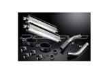 KIT SCARICO SILENZIATORE BSAU IN ACCIAIO OVALE HONDA CBF1000 GT ABS 2006-2011 450MM