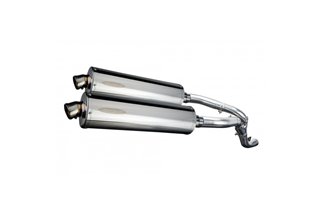 KAWASAKI ZX10R NINJA 2006-2007 450MM OVAL STAINLESS BSAU SILENCER EXHAUST KIT