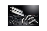 KIT SCARICO SILENZIATORE BSAU OVALE IN ACCIAIO INOX KAWASAKI ZX10R NINJA 2006-2007 450MM