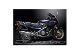 YAMAHA FJ1200 (3CV) 1988-1990 KIT SCARICO SILENZIATORE BSAU IN ACCIAIO OVALE DA 450 MM