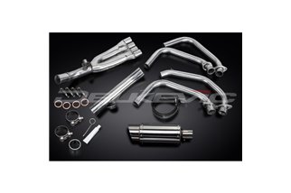 HONDA CBR600F 91-98 SISTEMA DI SCARICO COMPLETO 4-1 SILENZIATORE TONDO INOX DA 200 MM