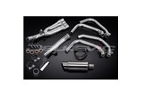 HONDA CBR600F 91-98 SISTEMA DI SCARICO COMPLETO 4-1 SILENZIATORE TONDO INOX DA 200 MM