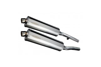 TRIUMPH TROPHY 1200 1991-1993 KIT SCARICO SILENZIATORE BSAU OVALE IN ACCIAIO INOX 450MM