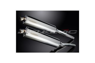 TRIUMPH TROPHY 1200 1991-1993 KIT SCARICO SILENZIATORE BSAU OVALE IN ACCIAIO INOX 450MM