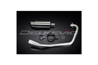 HONDA CBF125 2008-2015 SISTEMA DI SCARICO COMPLETO SILENZIATORE TONDO INOX DA 200 MM