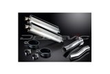 KAWASAKI Z1000 2010-2020 450MM OVAL STAINLESS BSAU SILENCER EXHAUST KIT