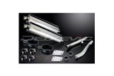 KIT SCARICO SILENZIATORE BSAU OVALE IN ACCIAIO INOX YAMAHA XJR1300 2004-2006 450MM