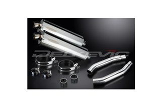 SUZUKI GSXR1100 KLMN 1989-93 450MM OVALE INOX BSAU SILENZIATORE SCARICO KIT