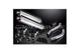 YAMAHA XT660Z TENERE 08-16 KIT SCARICO SILENZIATORE BSAU OVALE IN ACCIAIO INOX 450MM